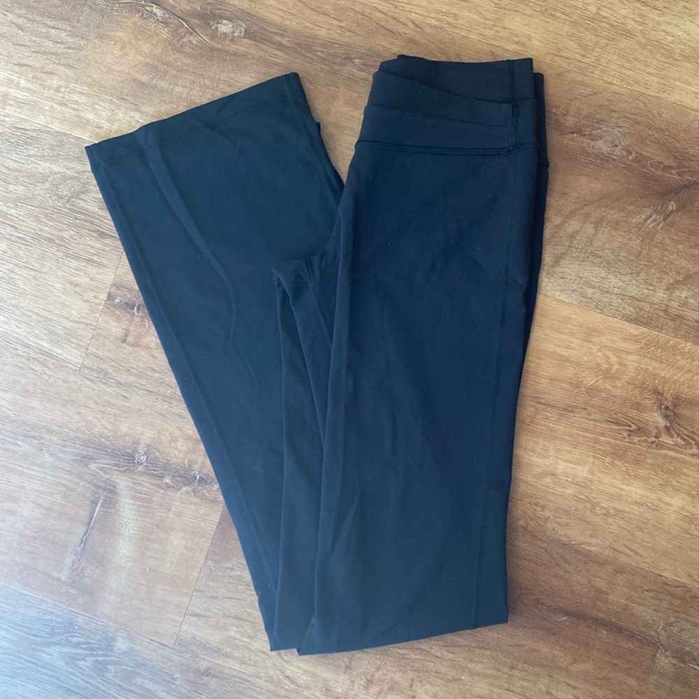 Lululemon cross-over waist flare leggings